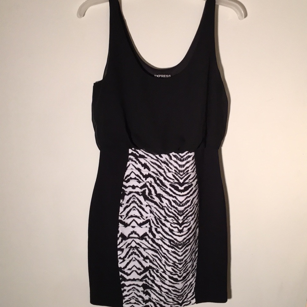 Express Dress, Zebra print, size S